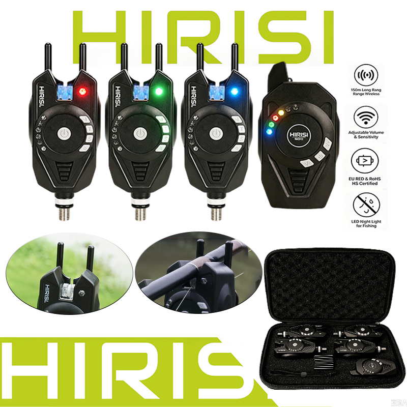 Bite Indicator - HIRISI SD11 3+1 Draadloze Visbeetmelder, 150M