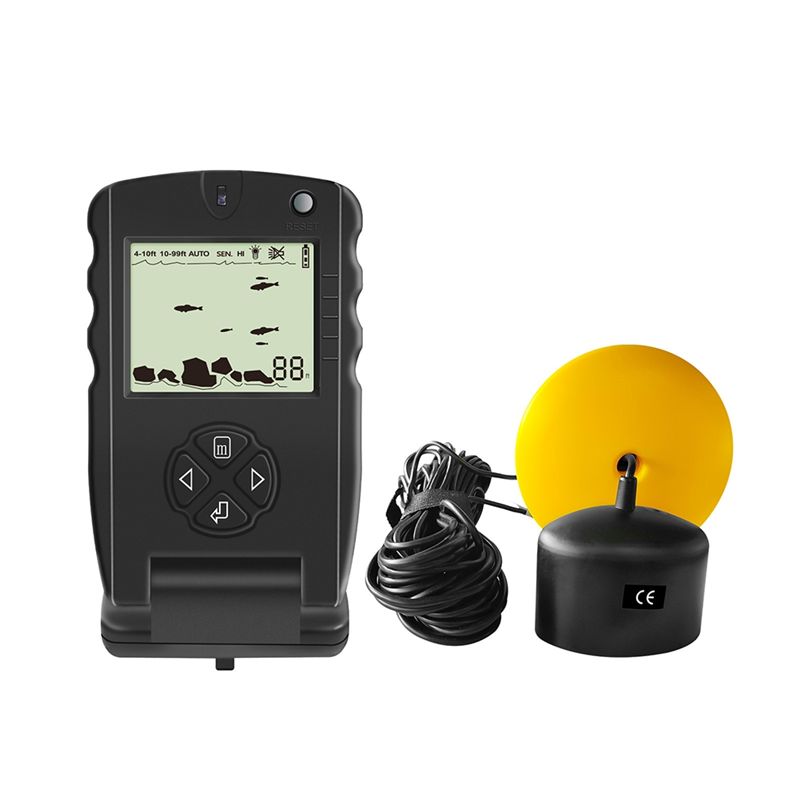 Fish Finder Transducer - Nieuwe draagbare viszoeker, ijsvissensor met alarmtransducer,