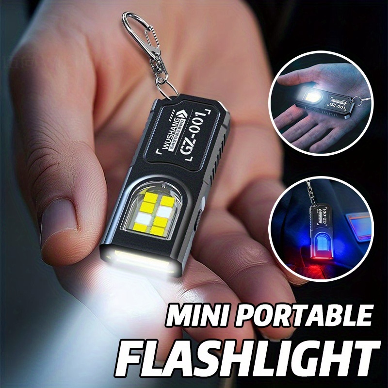 Fishing Light - Krachtige Mini COB LED-sleutelhangerzaklamp USB C