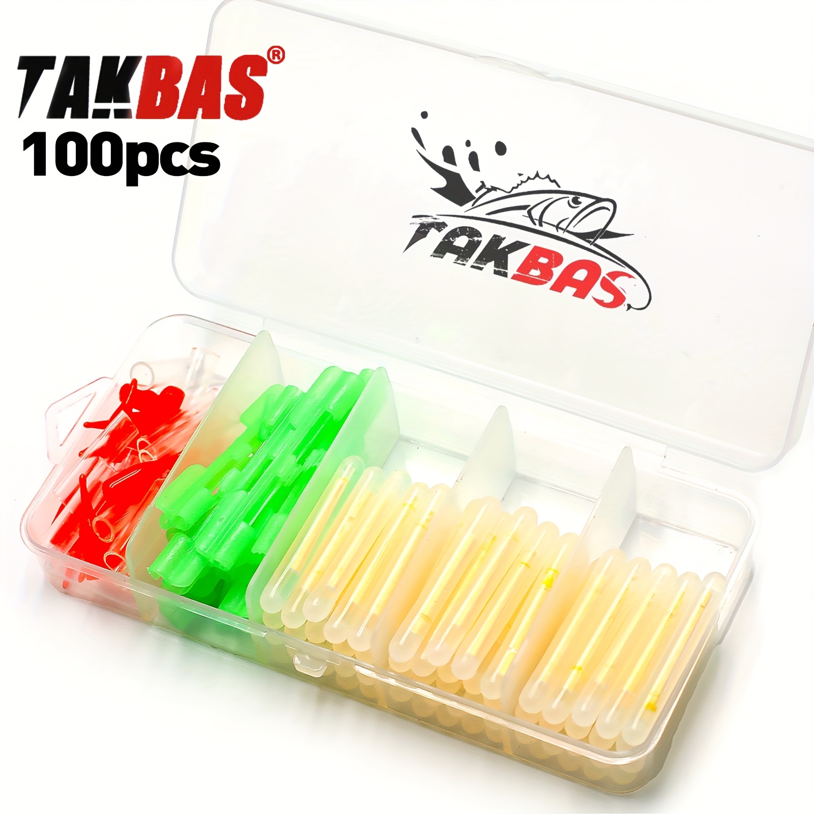 Fish Alarm - 100 STKS Vissen Glow Sticks Set,