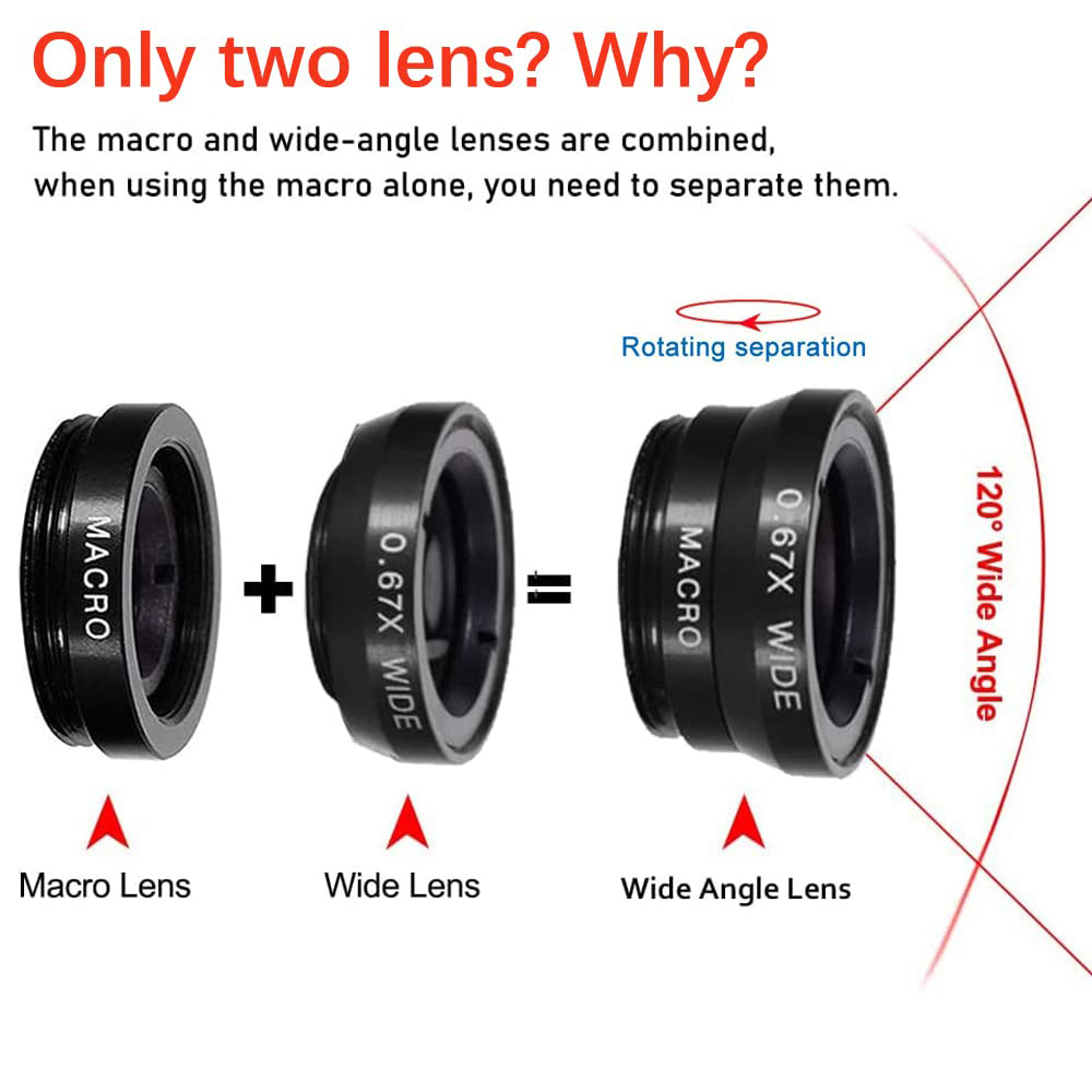 Universele 3-in-1 fisheye lens - Fishing Camera recensie en prijs