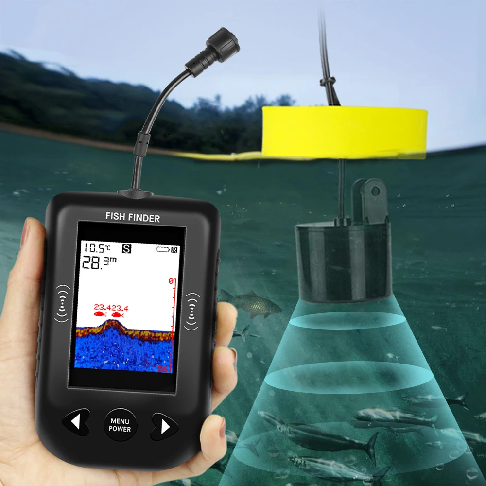 Alarm 100M Draagbare Sonar Vis - Fish Finder Transducer recensie en prijs