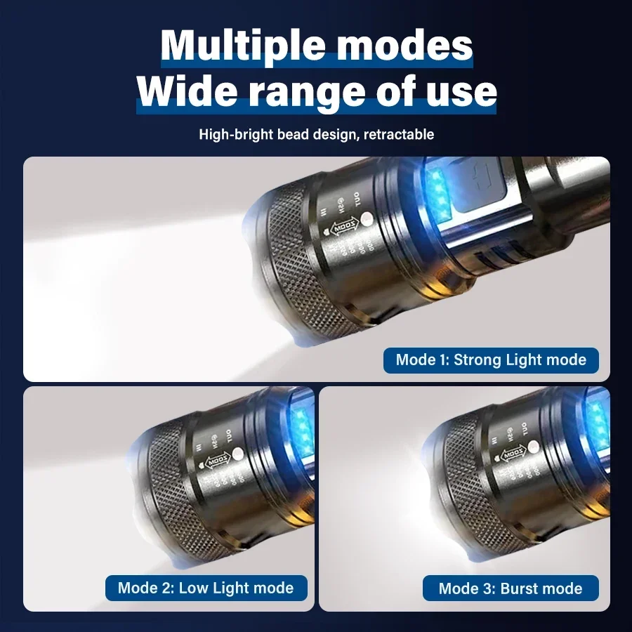 Krachtige LED-zaklamp, USB opl - Fishing Light recensie en prijs