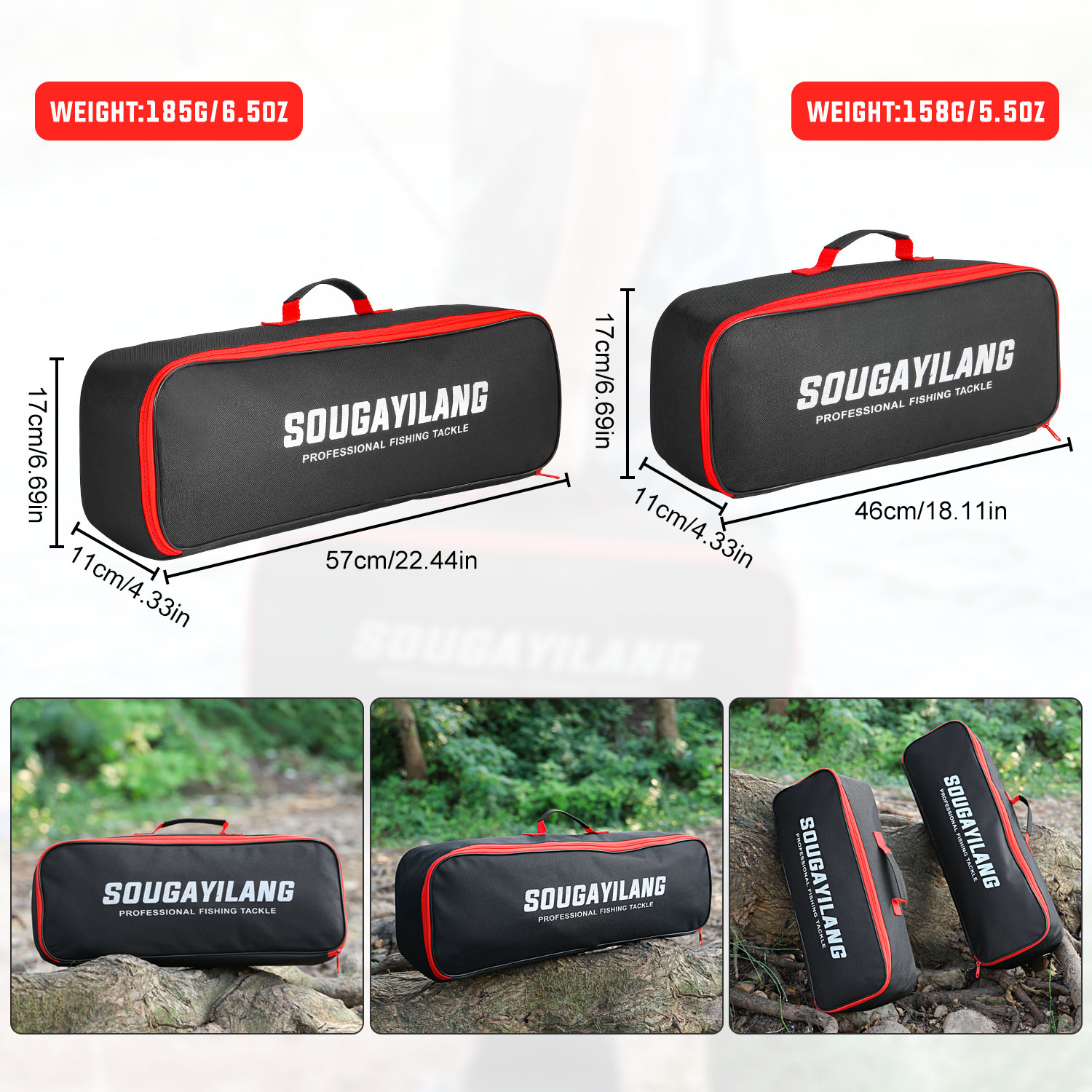 Sougayilang Hengeltas 46 cm/57 - Fish Finder Case recensie en prijs