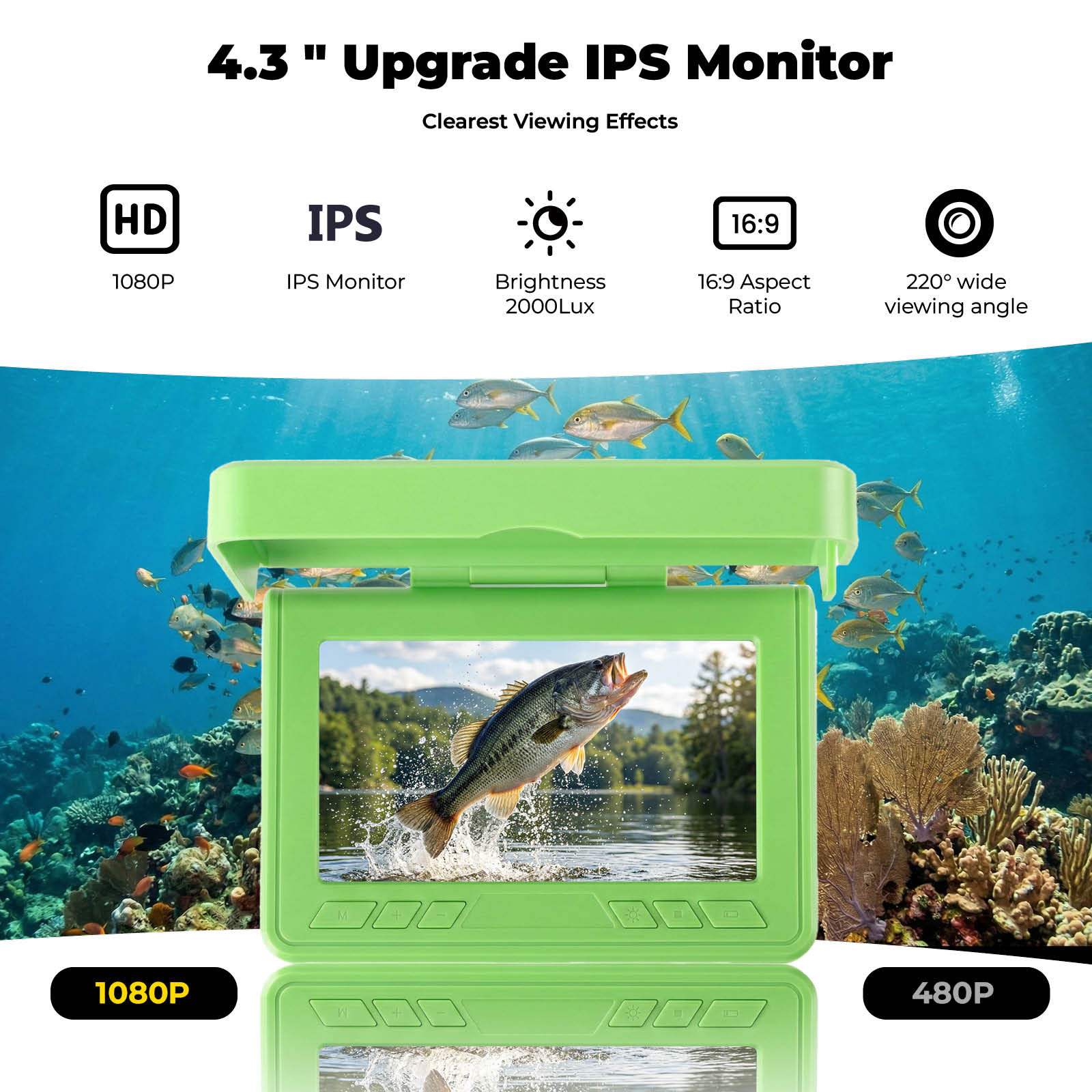 Draagbare onderwater viszoeker - Fish Finder Portable recensie en prijs