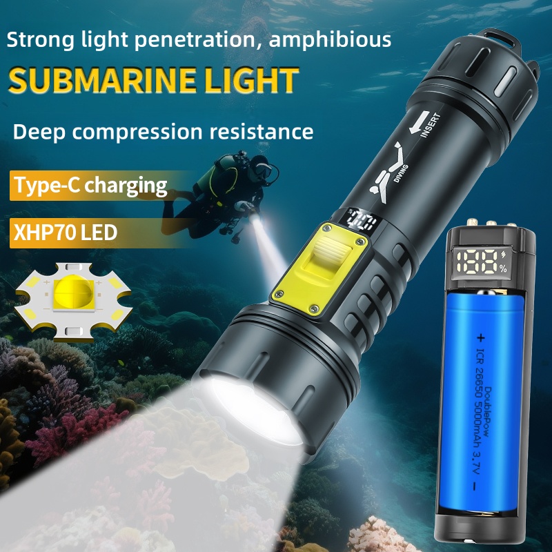 Nieuwe XHP70 Duikzaklamp IPX8  - Fishing Light recensie en prijs