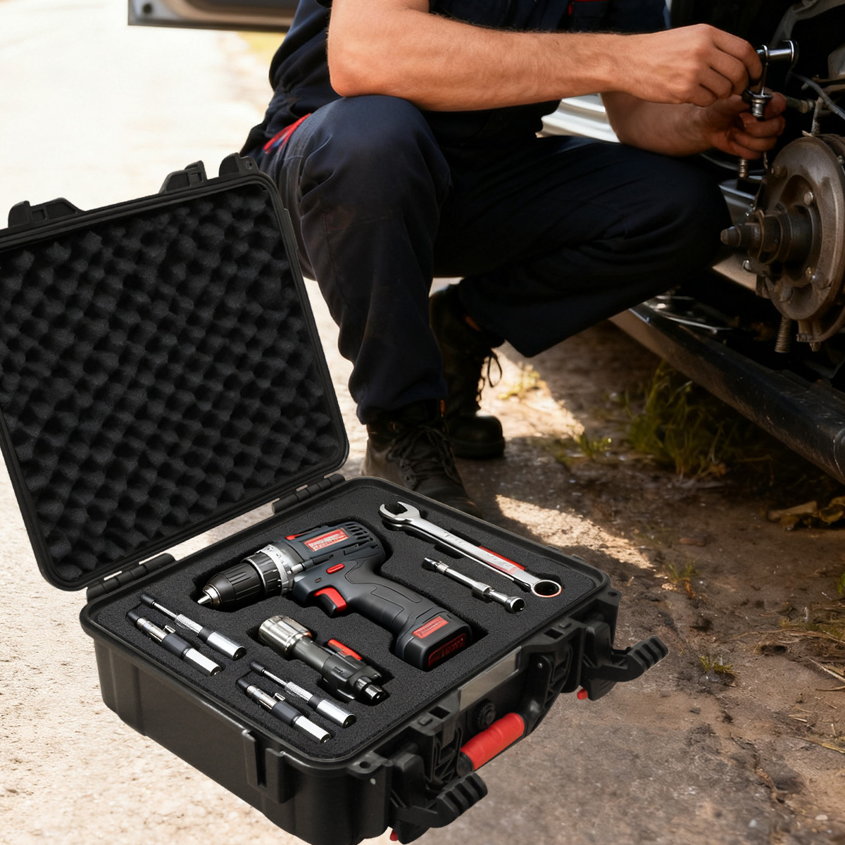 Draagbare gereedschapskist met - Fish Finder Case recensie en prijs