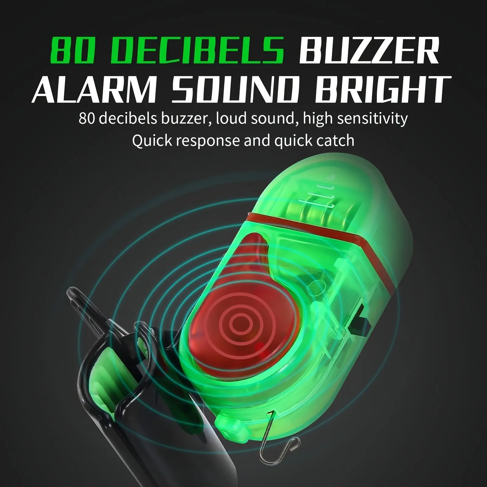 2 stuks LED visbeetmelders, 20 - Fish Alarm recensie en prijs