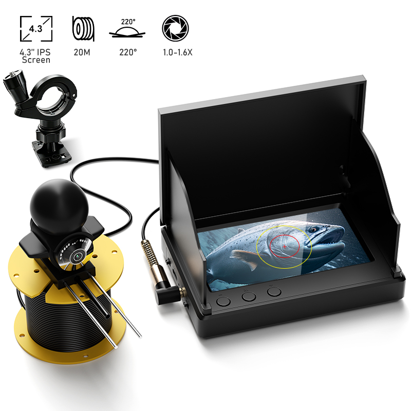 Viscamera met nachtzicht 4,3'' - Fishing Depth Finder recensie en prijs